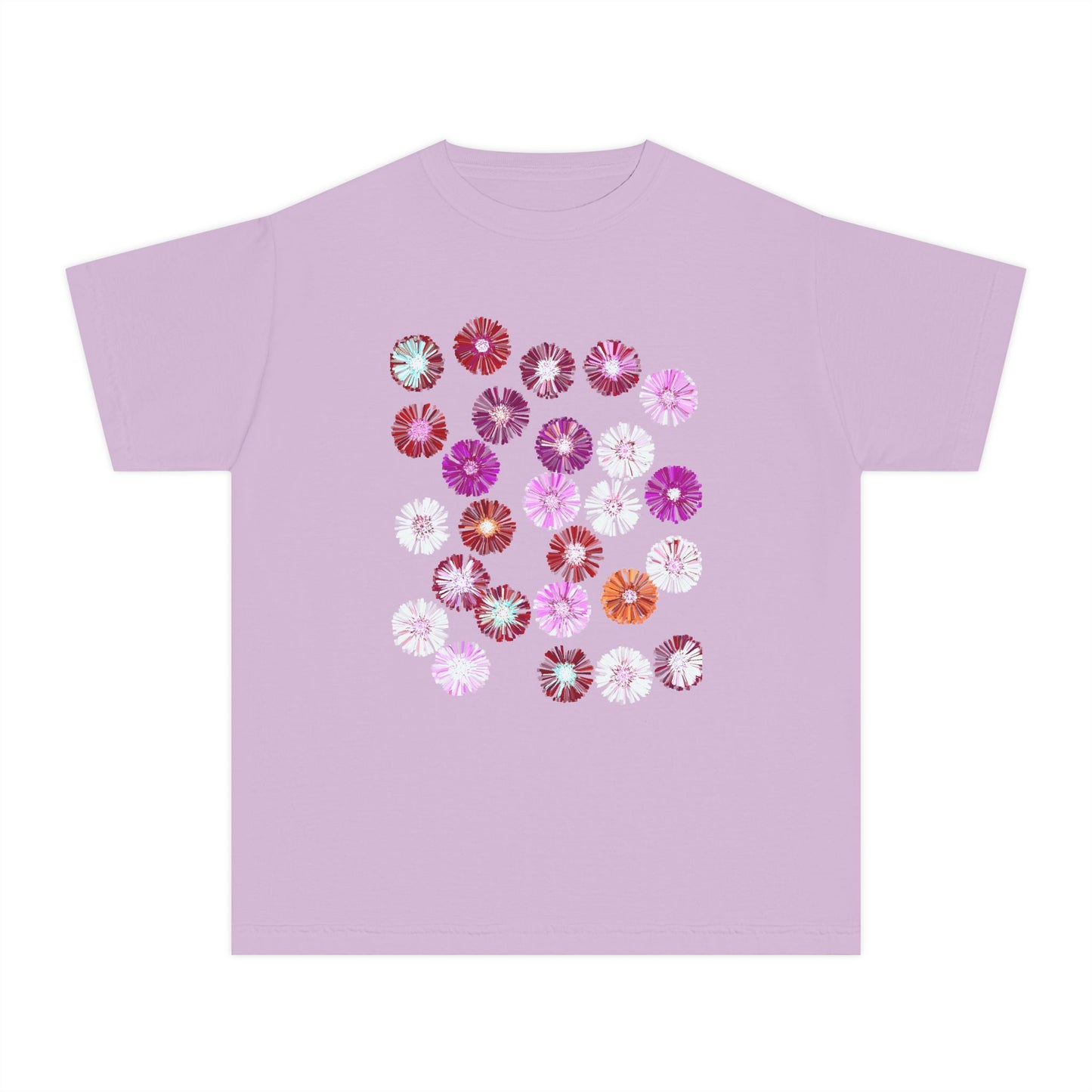 Floral Youth Midweight Tee for Spring Celebrations