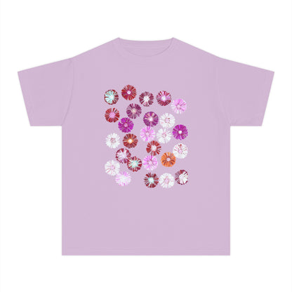 Floral Youth Midweight Tee for Spring Celebrations