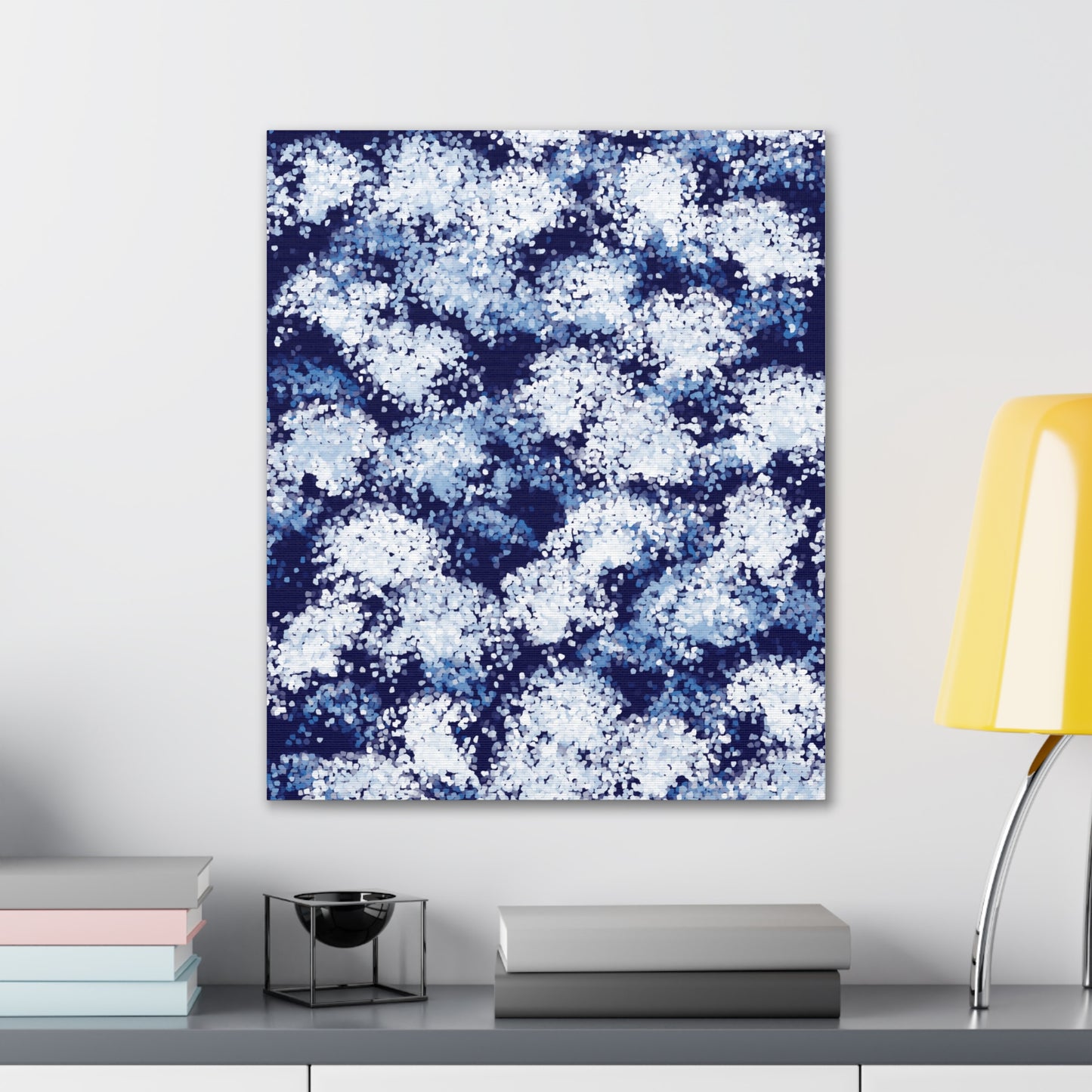 Stretched Abstract Canvas Print --Frost