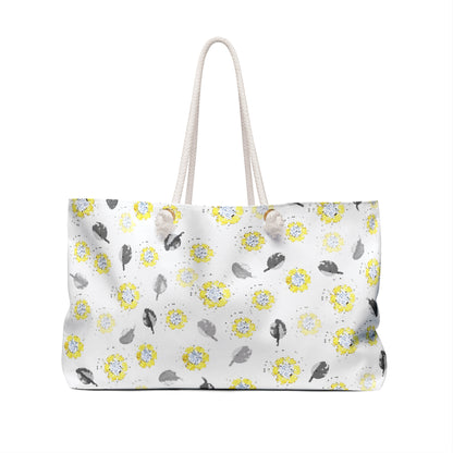 Yellow Flower Weekender Bag