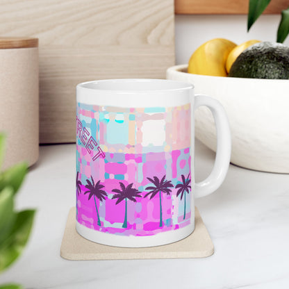 Ceramic Mug, Coffee Mug, Tea Cup - Pink Paradise