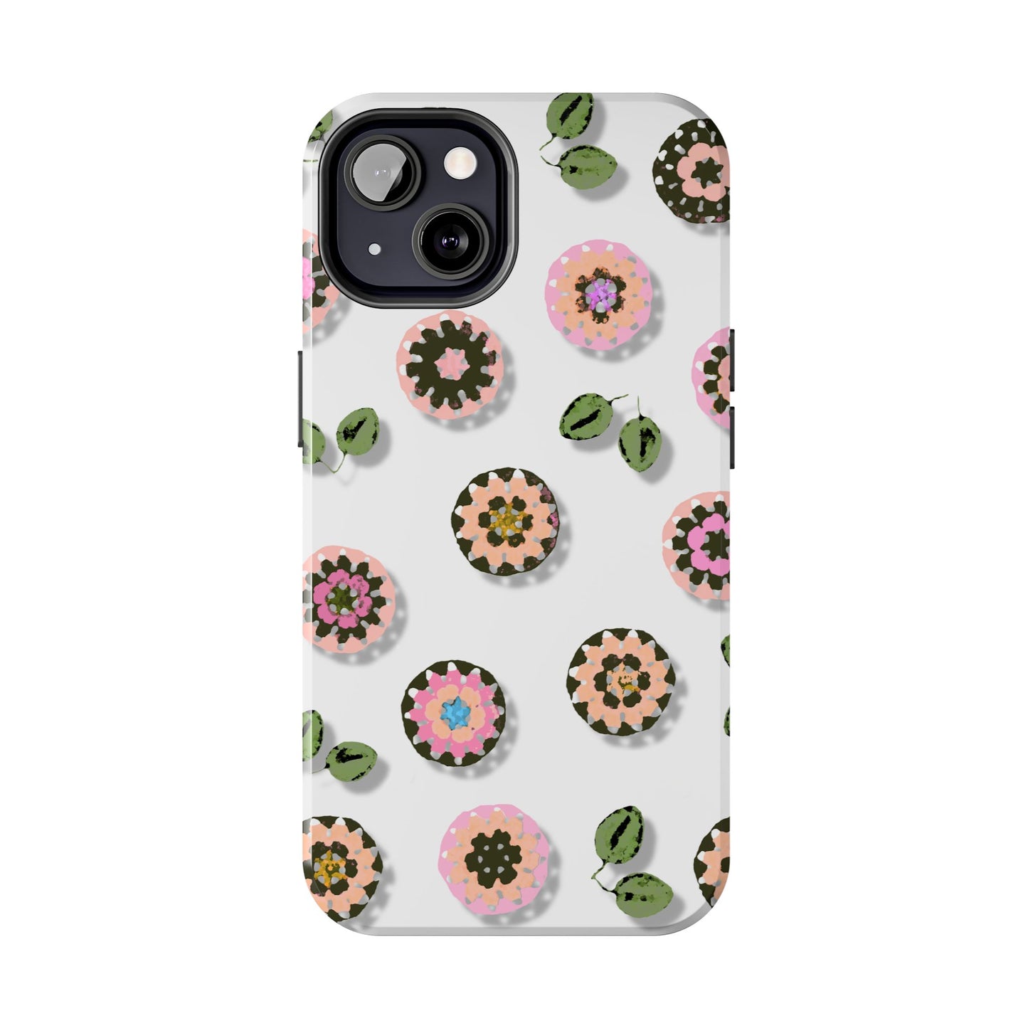 Floral Crochet Pattern Tough Phone Case
