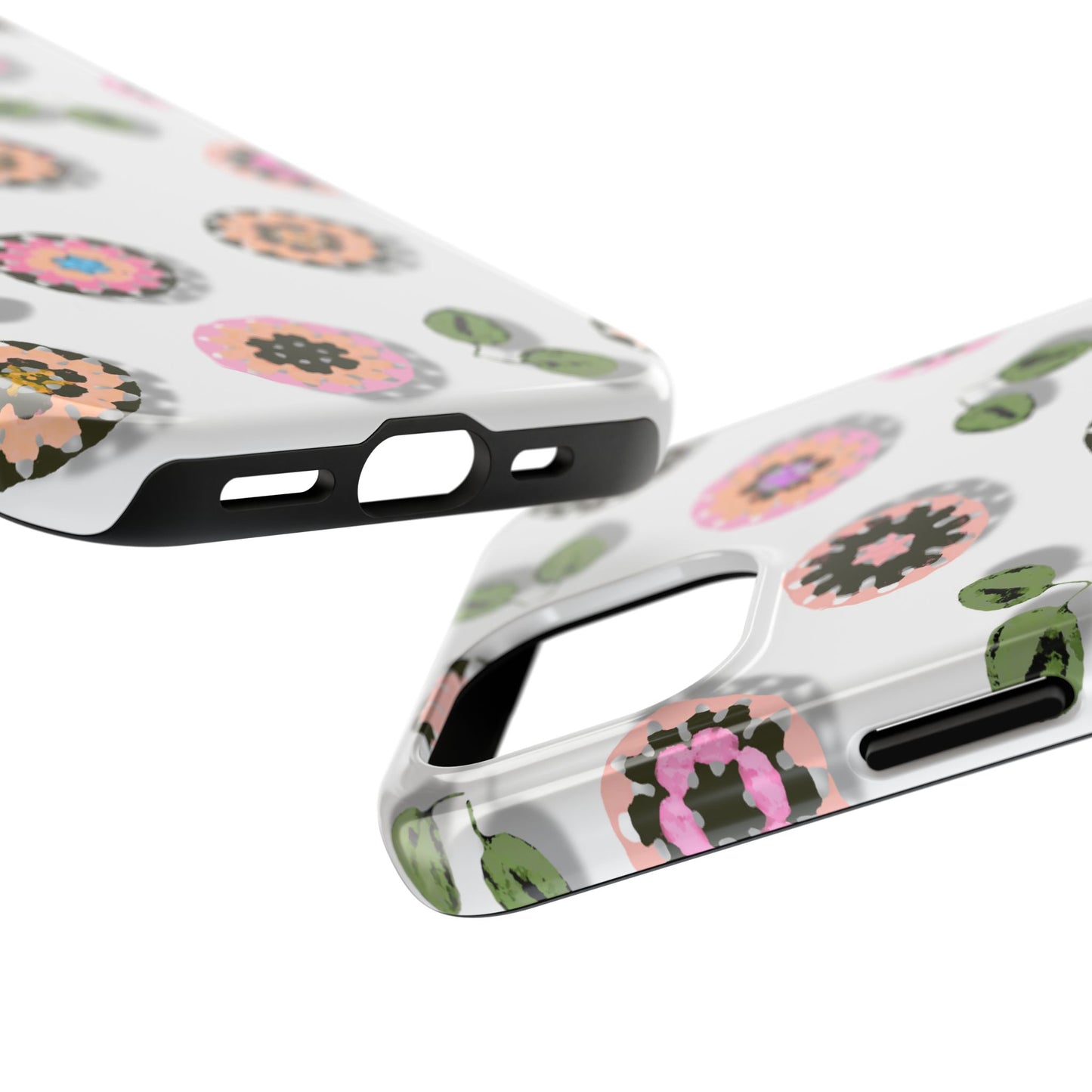 Floral Crochet Pattern Tough Phone Case