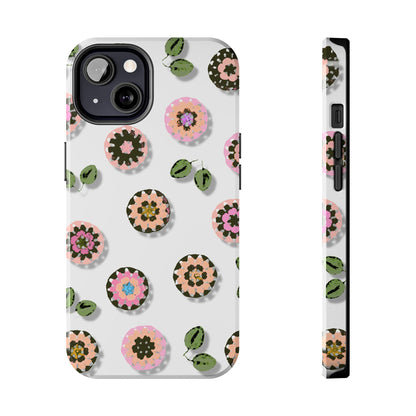 Floral Crochet Pattern Tough Phone Case
