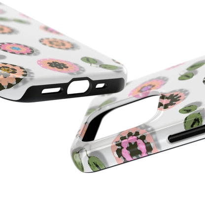 Floral Crochet Pattern Tough Phone Case