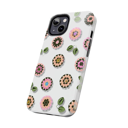 Floral Crochet Pattern Tough Phone Case