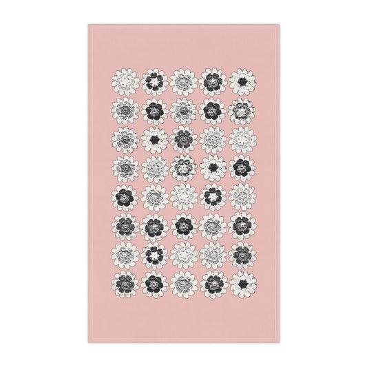 Cotton Twill Kitchen Towel Pale Pink