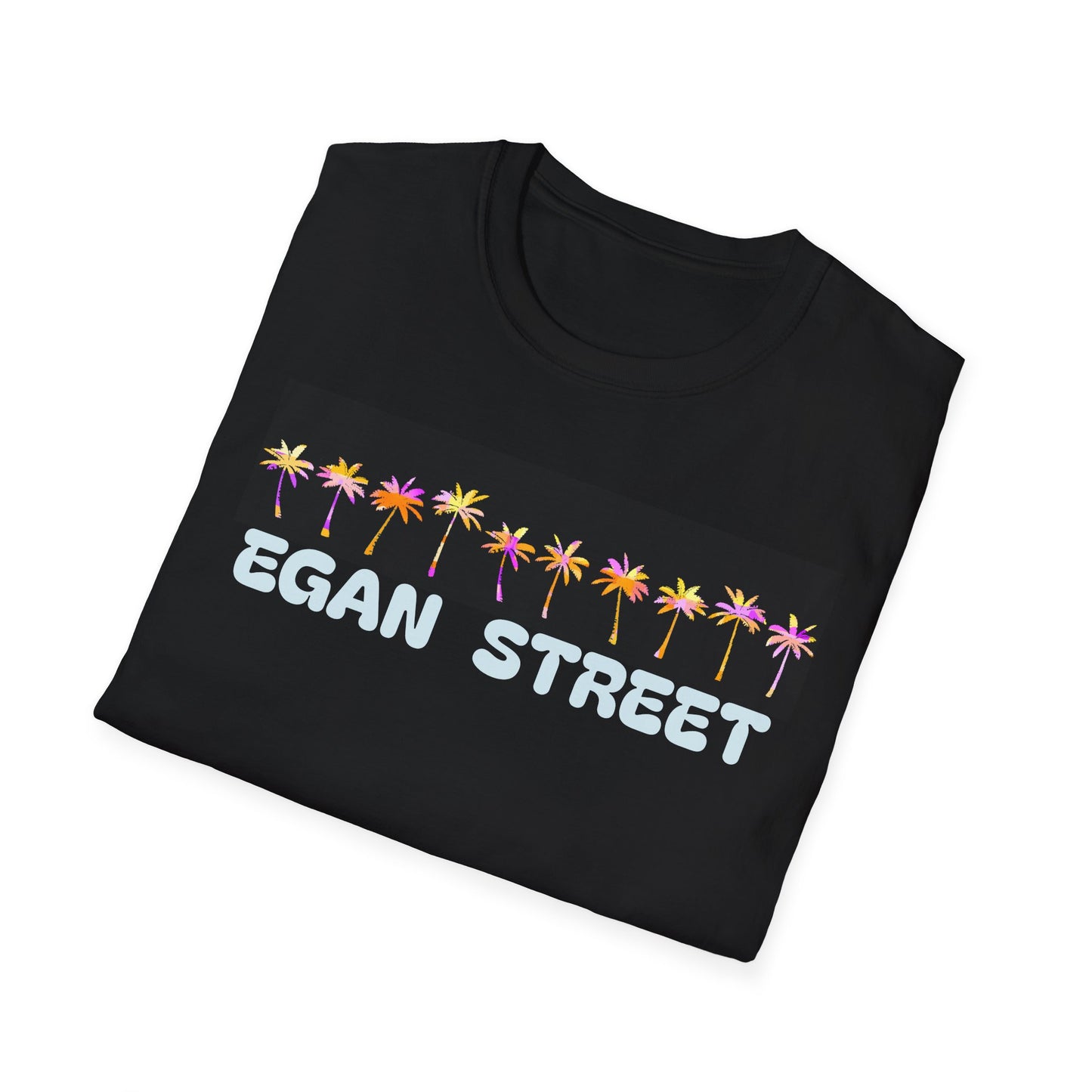 Unisex Egan Street Retro Neon Palm Trees T-Shirt