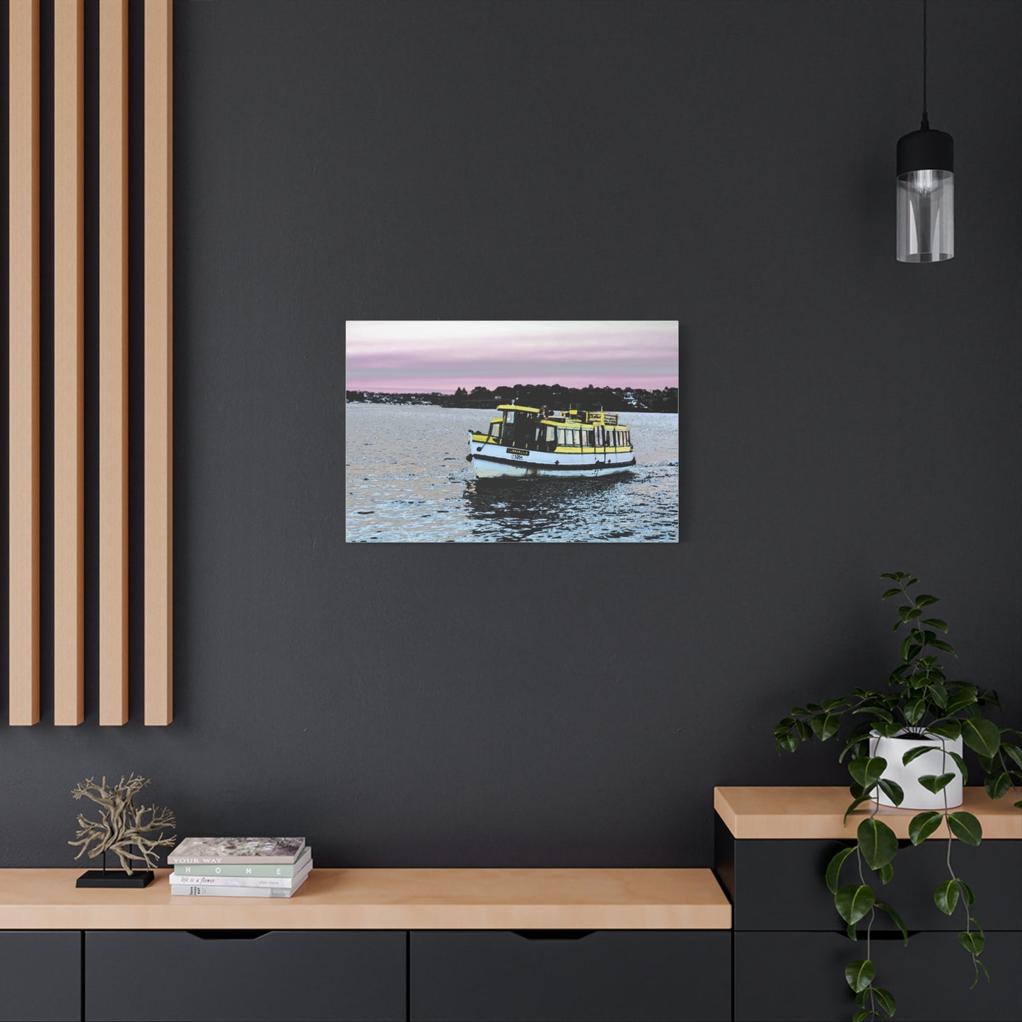 National Park Ferry Matte Canvas Wall Art — Stretched 1.25"