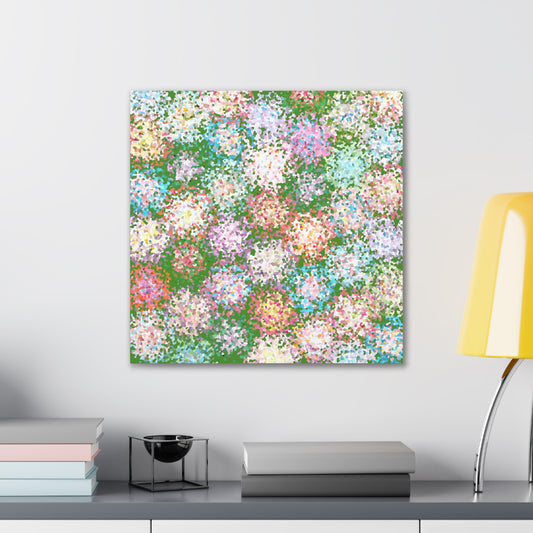 Floral Canvas Wall Art - Colorful Flower Pattern for Home Decor