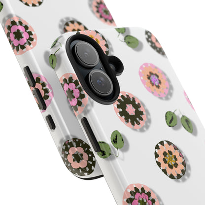 Floral Crochet Pattern Tough Phone Case