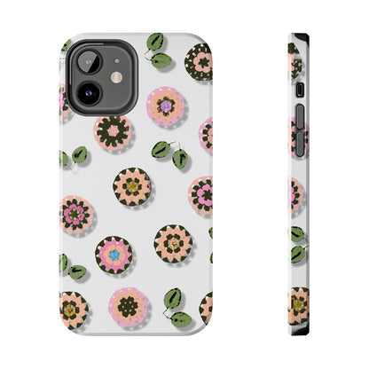 Floral Crochet Pattern Tough Phone Case