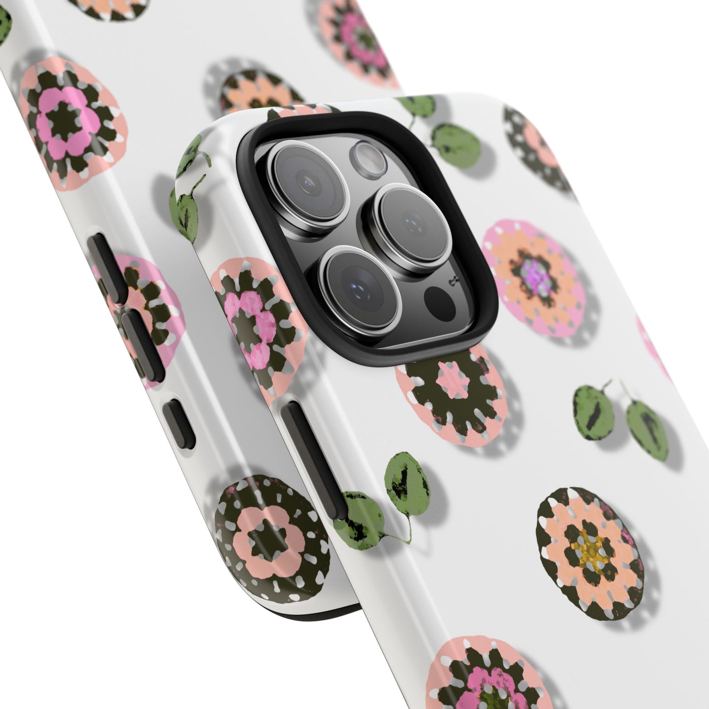 Floral Crochet Pattern Tough Phone Case