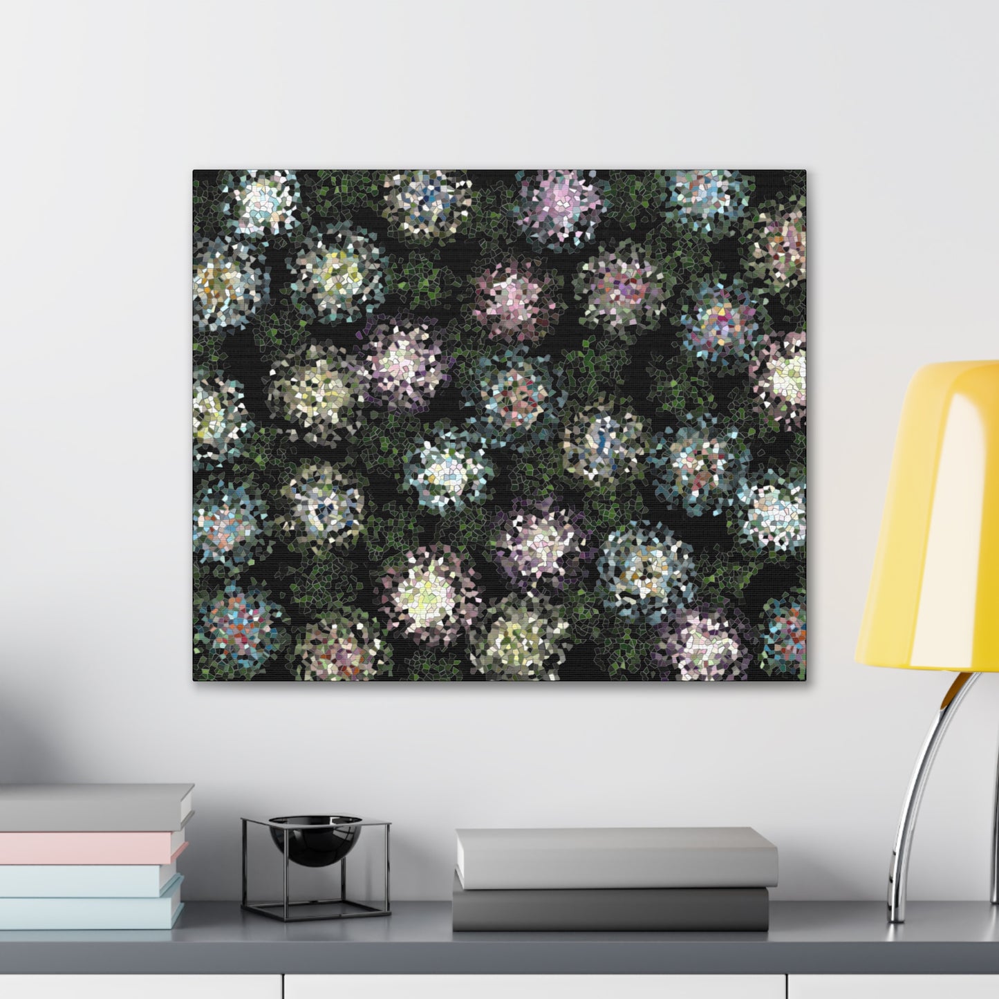 Stretched Abstract Canvas Print -- Under The Moonlight