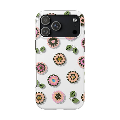 Floral Crochet Pattern Tough Phone Case