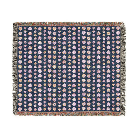 Bohemian Woven Blanket - Navy