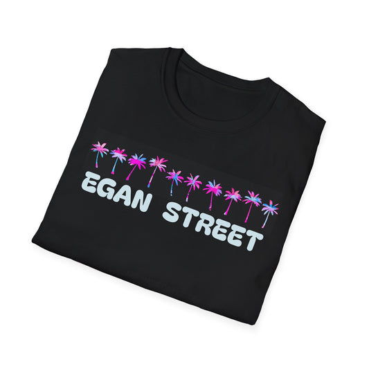 Unisex Egan Street Retro Neon Palm Trees T-Shirt