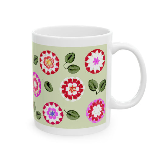 Coffee Mug Design Image--Crochet Pattern Apple Green